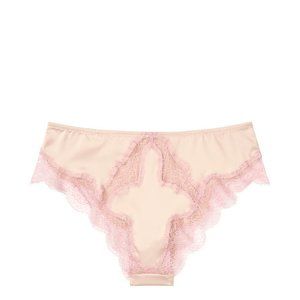 VS LUXE LINGERIE Satin Lace Thong-Back Panty